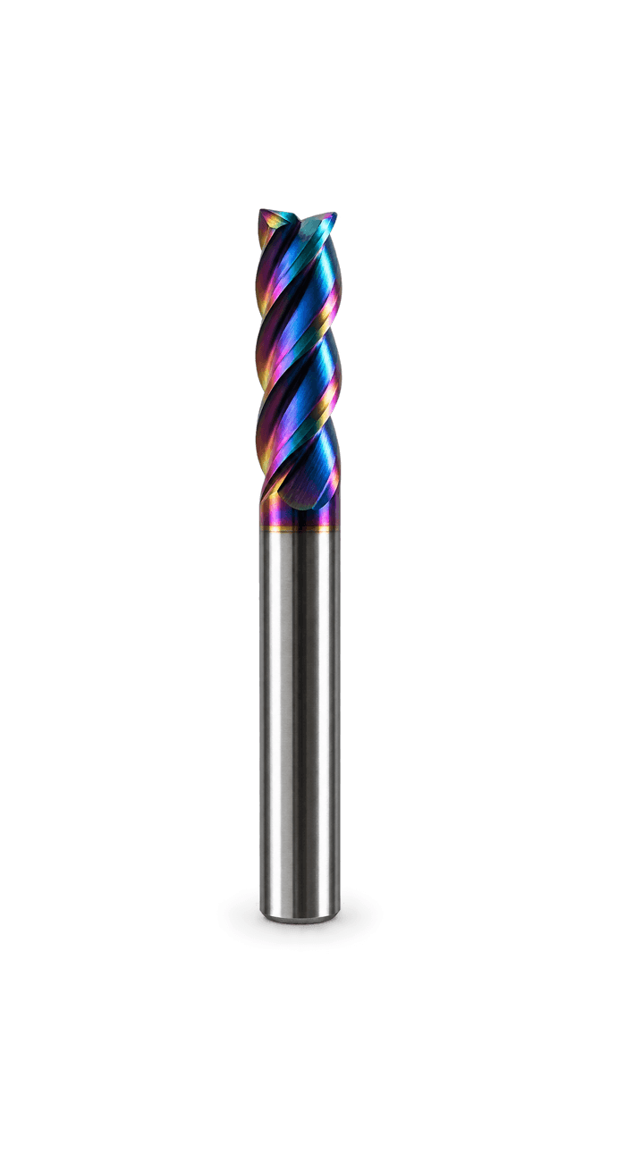 HRC65 Nano Blue Düz Parmak Freze